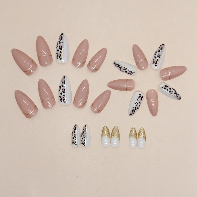 Churchf Churchf Cool Hot Girl Ins Wind Leopard Grain Nail Gold Powder Nail Skin Powder Hit Background Color Fashion Wear Armour Piece