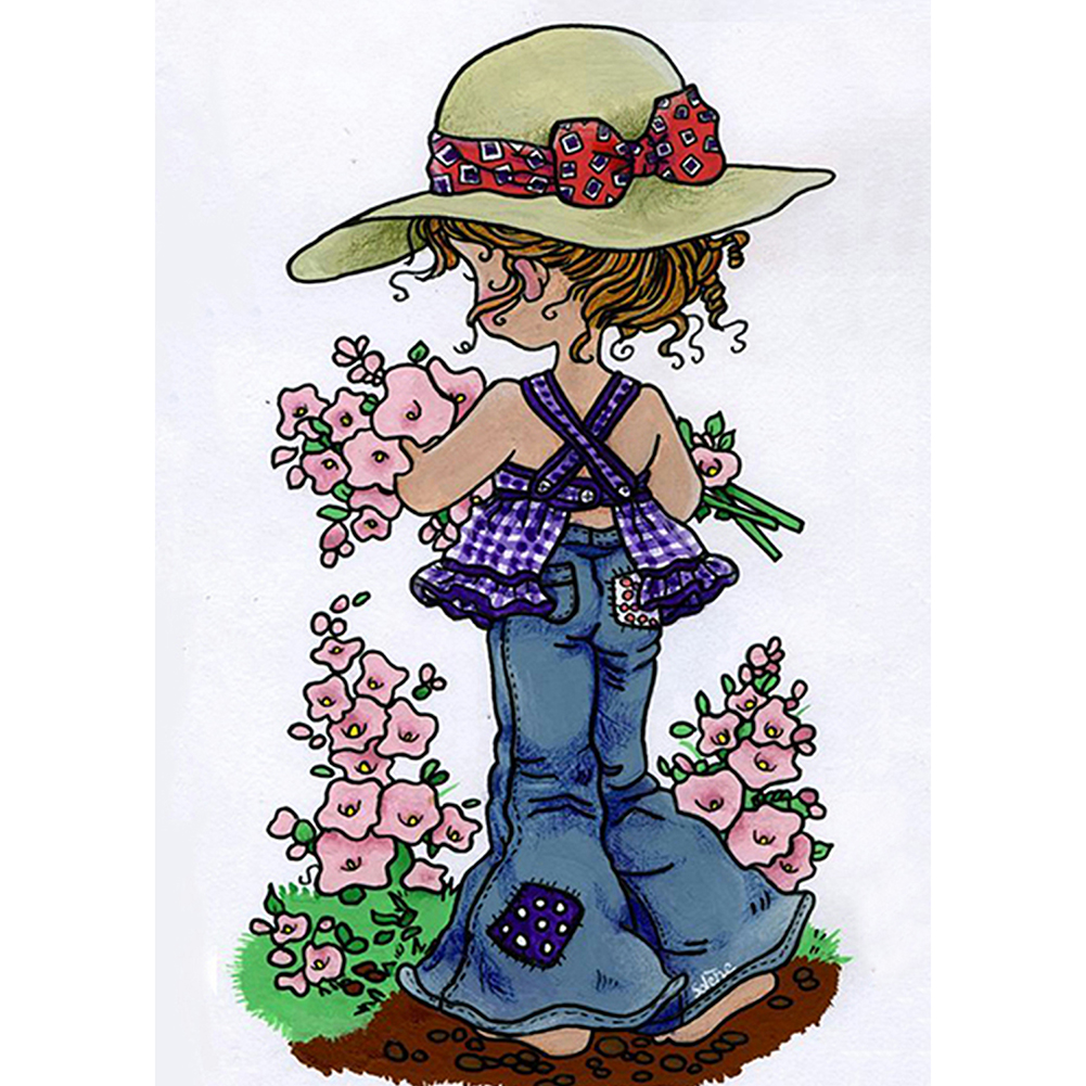 

Little Girl - Round Drill Diamond Painting - 30*40CM, 501 Original