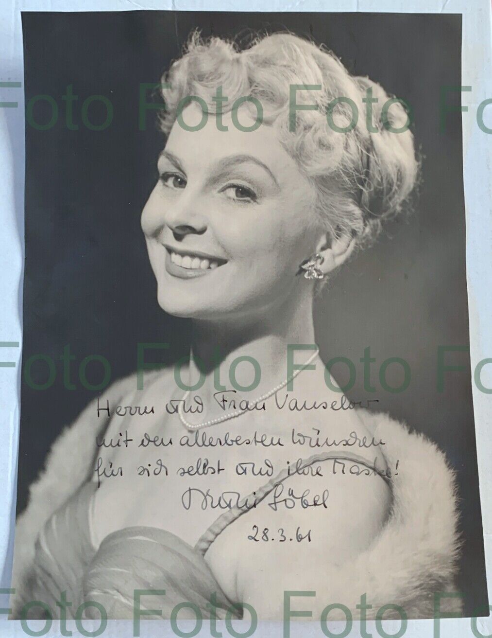 Bruni L?bel Original Autograph On Vintage Portrait Film Box Photo Poster painting (TV-421