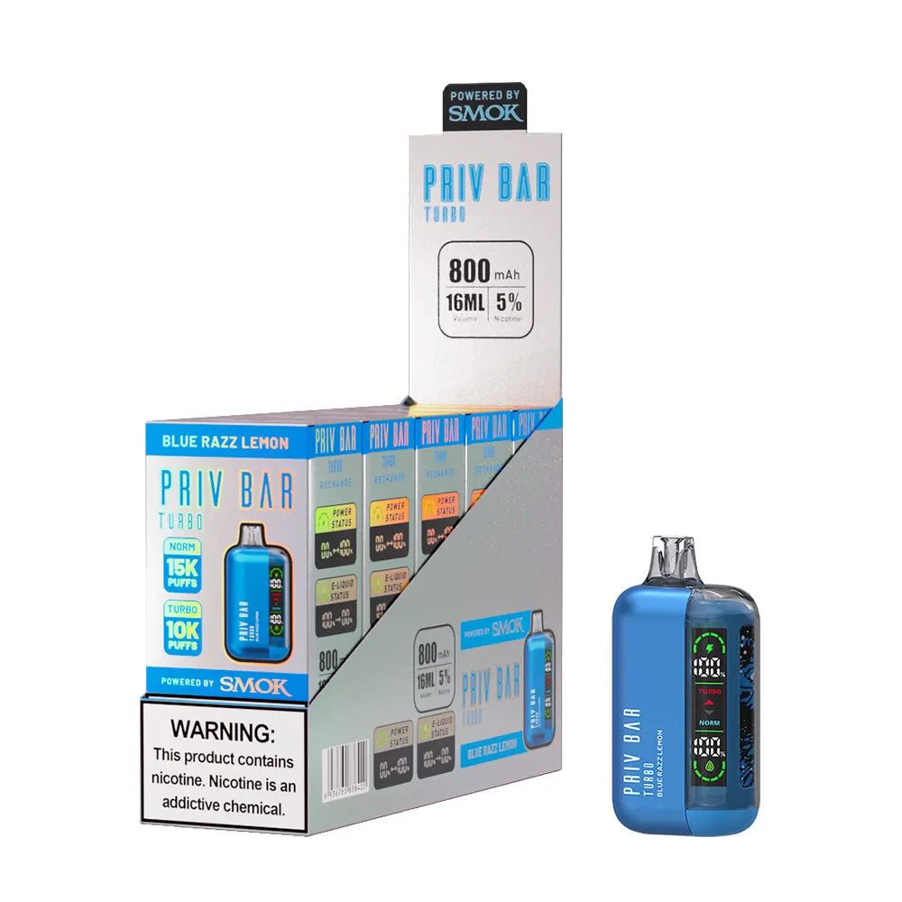 Priv Bar Turbo Disposable Vape Device 15000 Puffs