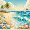 Diamond Painting -DIY Round Drill Seaside(40x40cm)