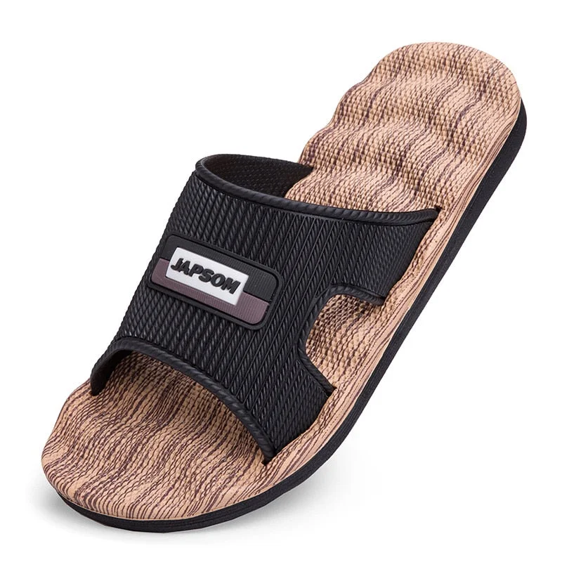 New Mens Slippers Indoor Nice Non-Slip Home Bathroom Slippers For Man Woman Unisex Massage Badslippers Summer Beach Slides Men