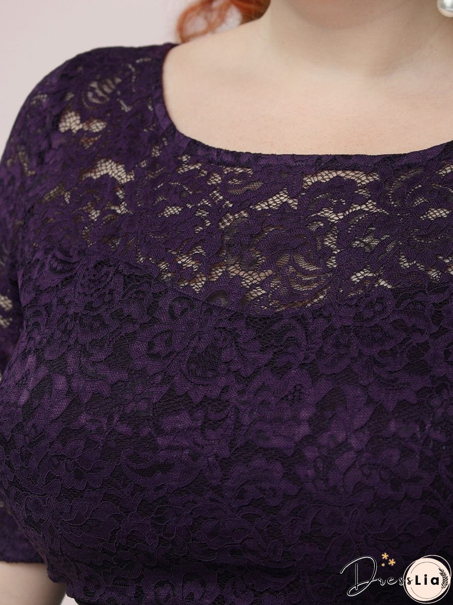 Sophisticated Lace Bodice Chiffon Maxi Evening Gown with Belt for Elegant Occasions