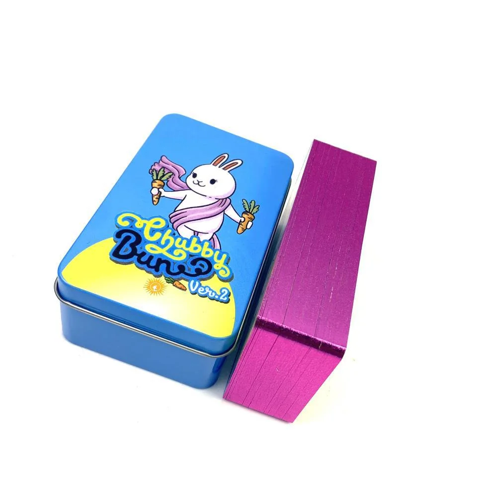 Chubby Bun Rabbit Tarot Card Metal Box and Guide Booklet