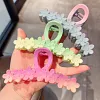 Gradient Colors Flower Design Hair Claws