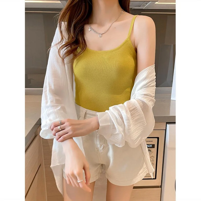 Uveng Uveng Silk White Sunscreen Shirt Women Long Sleeve 2024 Summer New Super Fairy Air Conditioning Clothes Cardigan Thin Coat