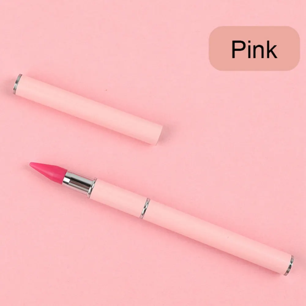 1PC Dual-Ended Nail Art Dotting Crystal Pen picking up Rhinestones Gems Sticky Wax Pencil DIY Tools Diamond Picker Pen-Nail Inspo