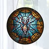 Diamond Painting Stained Glass Spider Pendant