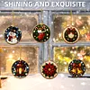 12Pcs Diamond Painting Christmas Ornaments for Adults Round Acrylic DIY
