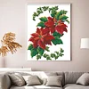 Bead Embroidery - Partial Printed 9CT Xmas Flower(39x39 CM)