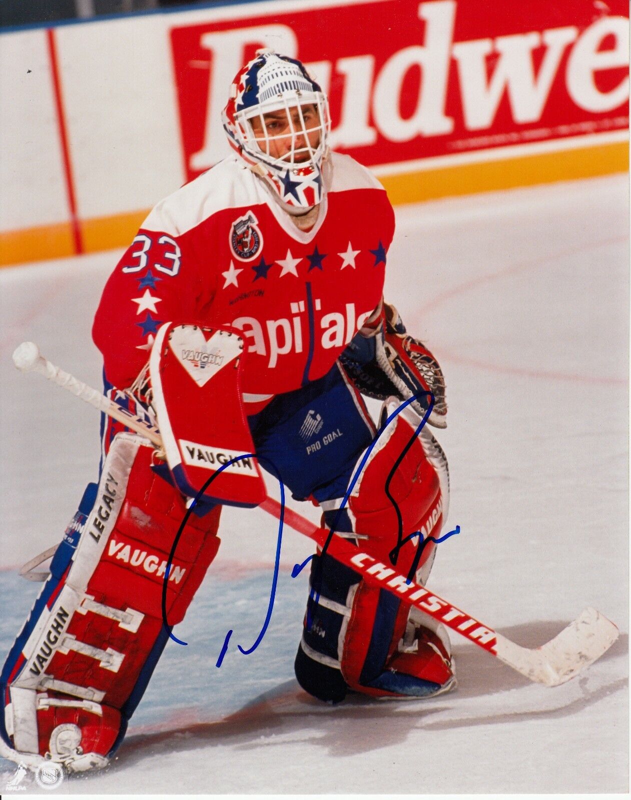 Don Beaupre #0 8x10 Signed Photo Poster painting w/ COA Washington Capitals