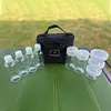 10Pcs/Set BBQ Seasoning Bottle Set with Storage Bag for Outdoor Camping Picnic