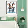 Bucket Cow-Paint By Numbers Acrylic Painting 40*50CM