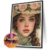 Diamond Painting-DIY Full Round Drill Modern Girl(40*50CM)