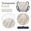 6 Pcs DIY Diamond Art Coasters Kits Dot Paint for Coaster Craft Kits Waterproof