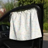 Car Sun Shield Floral Car Side Window Privacy Curtain