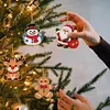 9pcs DIY Double-Sided Rhinestone Acrylic Diamond Painting Christmas Tree Pendant(Christmas Tree)