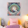 Peacock Spreads Its Tail-11CT Stamped Cross Stitch 50*50cm/19.69*19.69in