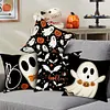 4 Set Happy Halloween Farmhouse Pillows Halloween Party Pillow Decorative Covers