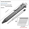 Bolt-operated tactical pen, titanium alloy push-button sign pen, EDC portable business metal pen