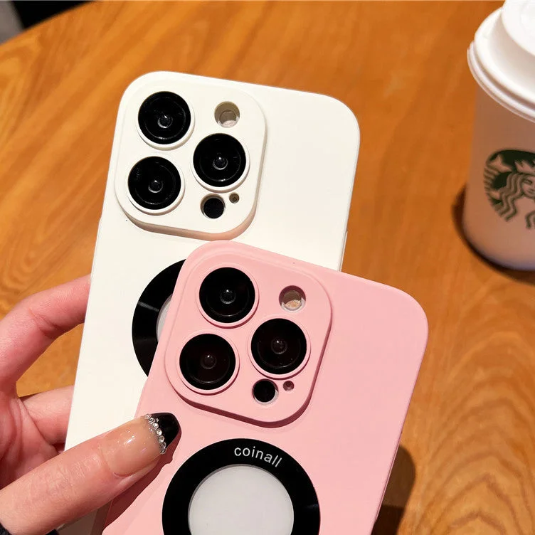 For iPhone 13/14 Series Hollow Out Frosted Mobile Phone Case