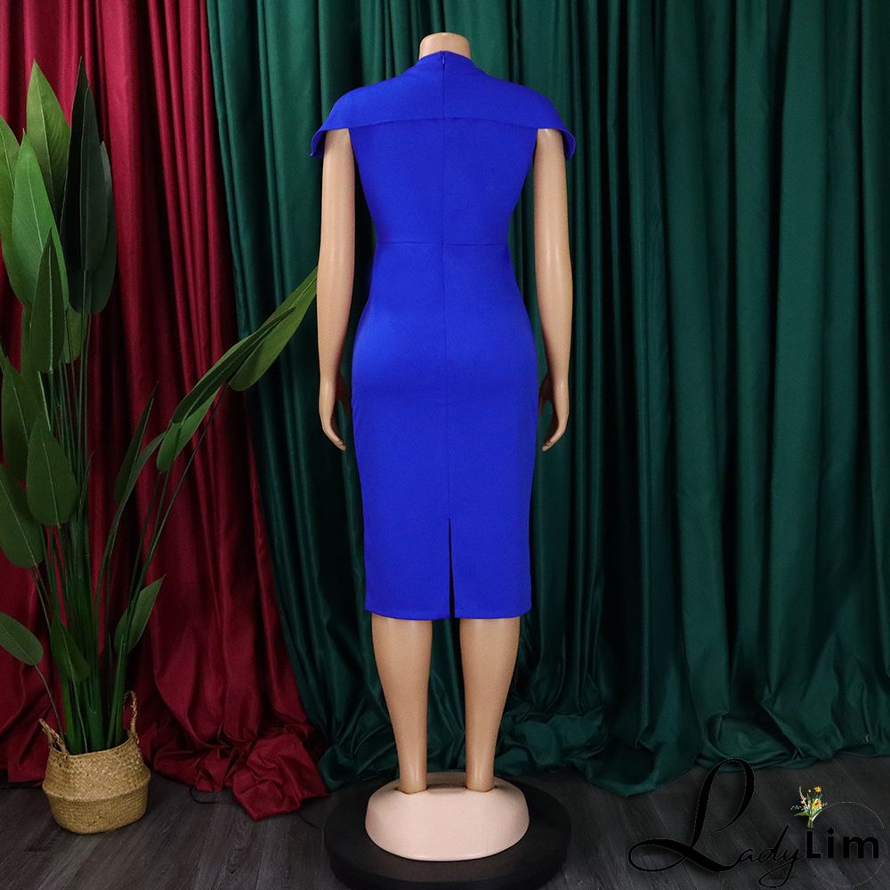 Ladies Africa Summer Elegant Short Sleeve Bodycon Dress