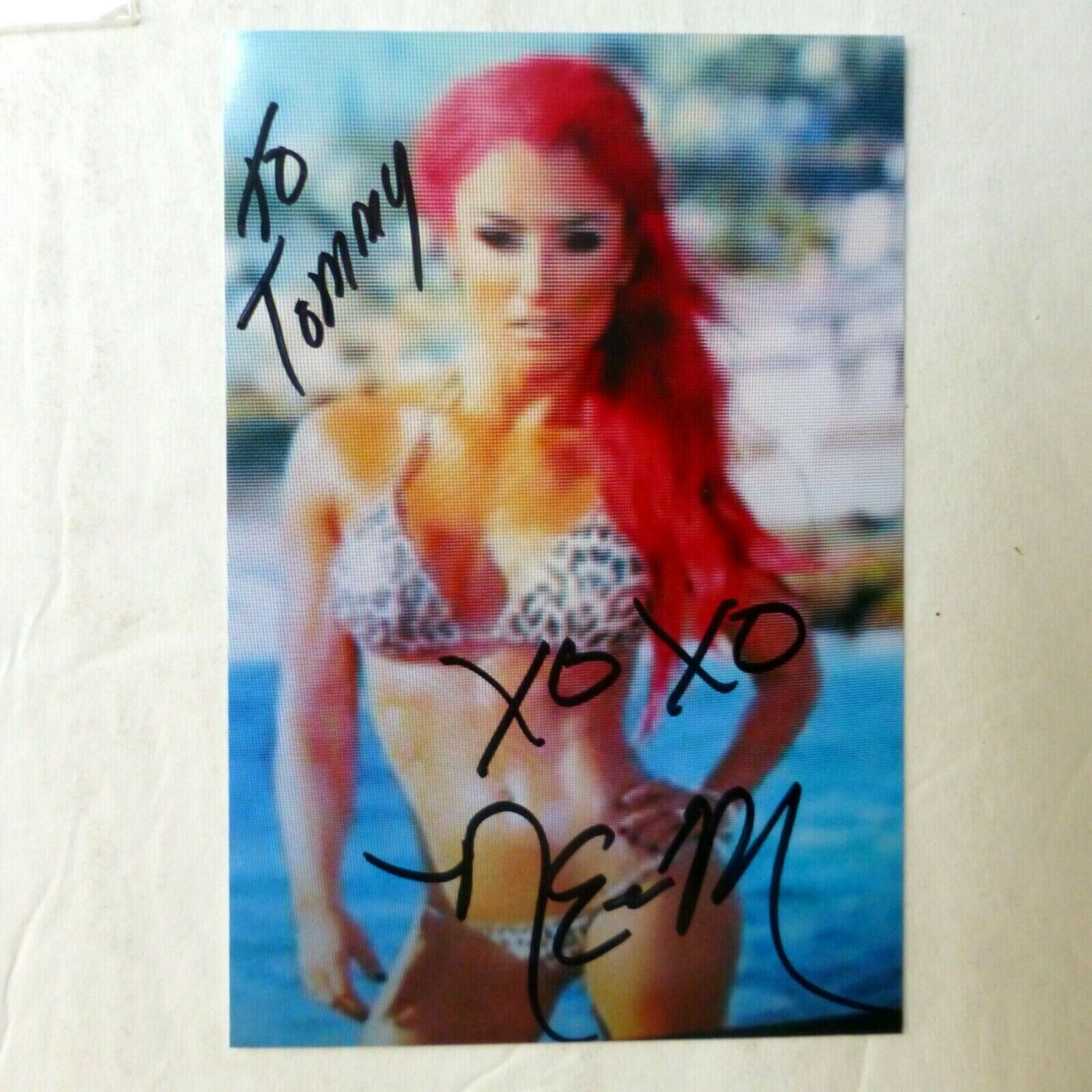 Eva Marie AUTOGRAPHED 4x6 Photo Poster painting Wrestler WWE Pc2224