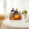 >SALE<2D Flat Print Autumn Pumpkin Mailbox DIY Table Top Diamond Painting Ornament Kit
