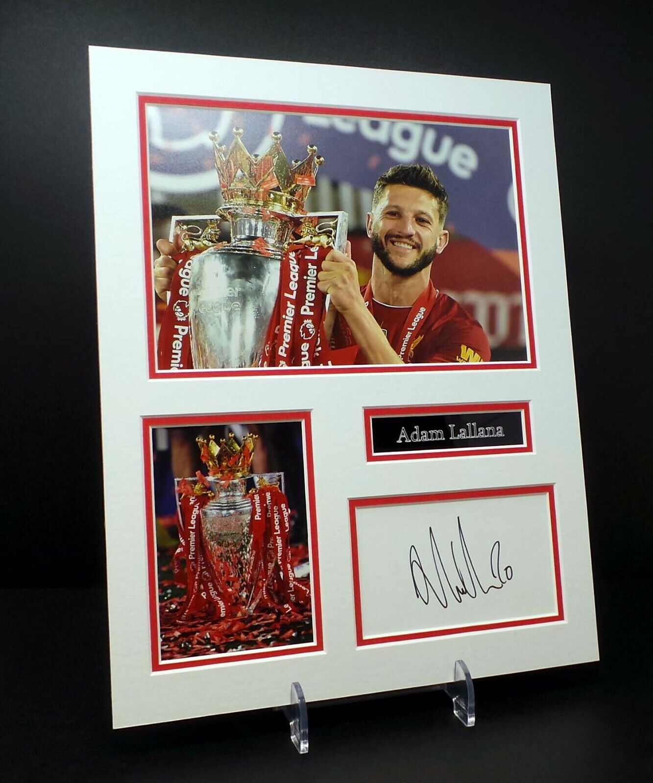 Adam LALLANA Signed Mounted Photo Poster painting Display AFTAL RD COA Liverpool FC Anfield