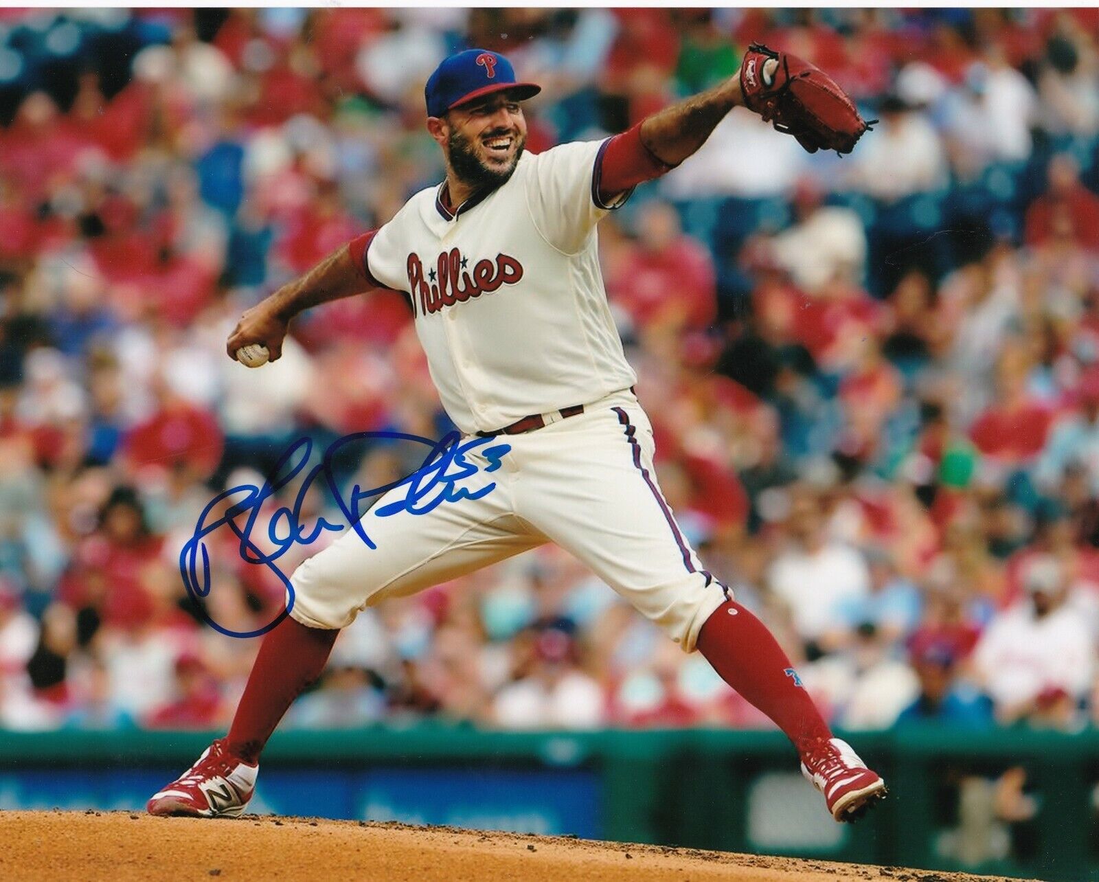 BLAKE PARKER PHILADELPHIA PHILLIES ACTION SIGNED 8x10