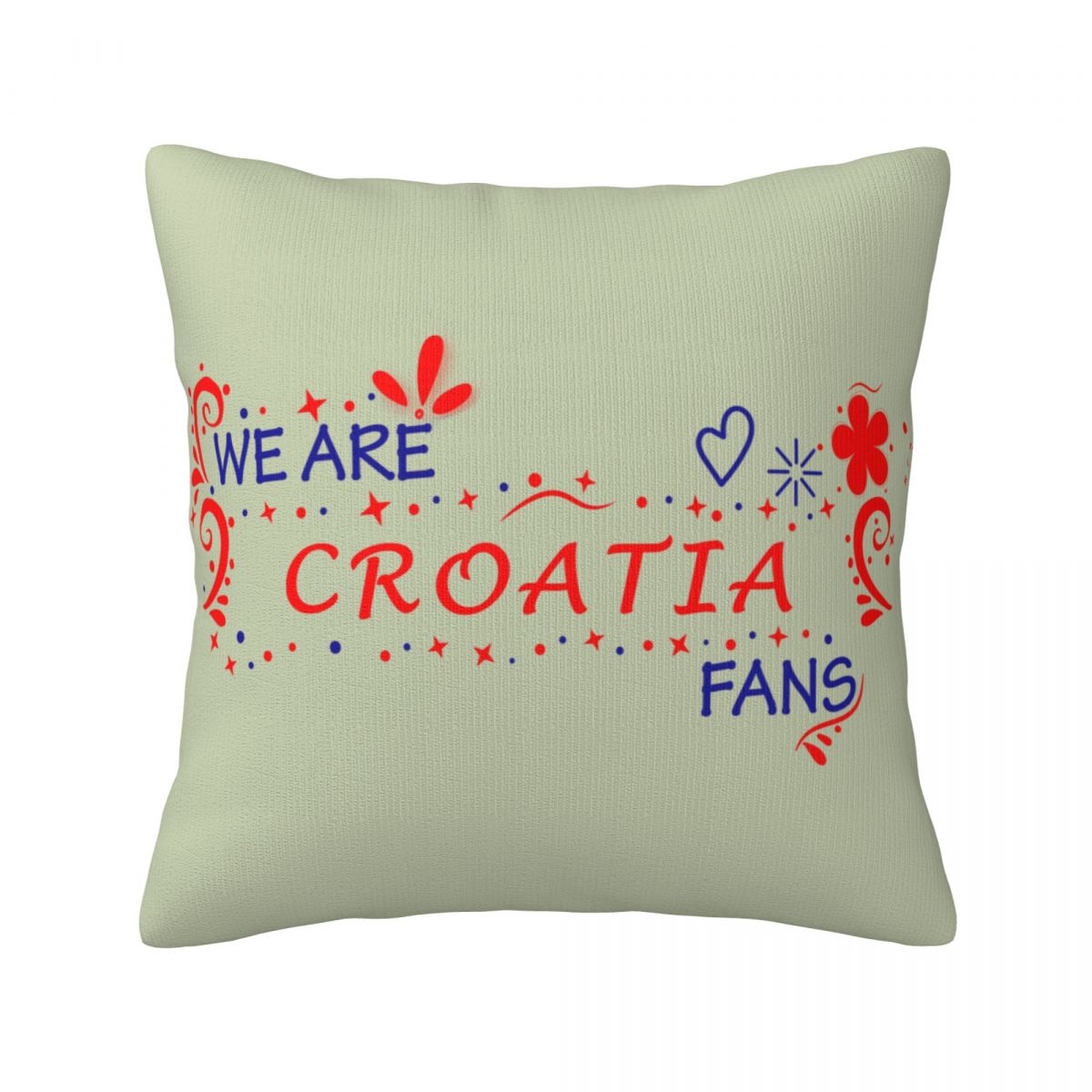 We Are Croatia Fans Throw Pillows 18 x 18 inch