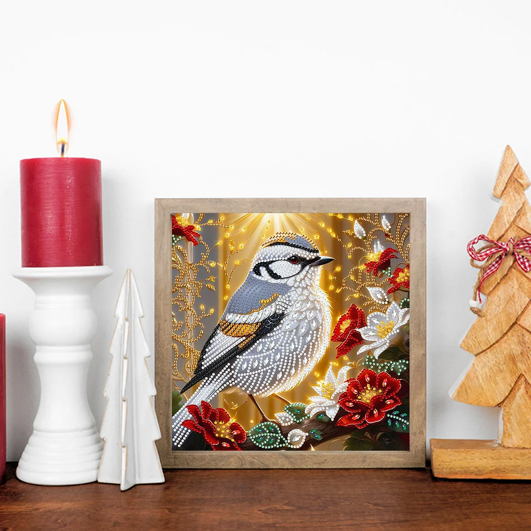 Bird - Partial Special Shaped Drill Diamond Painting Kits (Canvas|30*30cm)