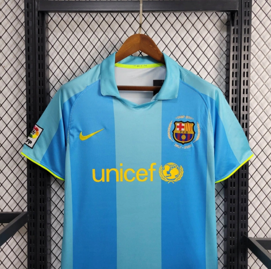 Retro Barcelona 07/08 Away Football Shirt Thai Quality