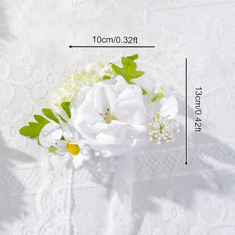 A869707 White Series Daisy Wrist Flower Bridal And Groom Wedding Supplies