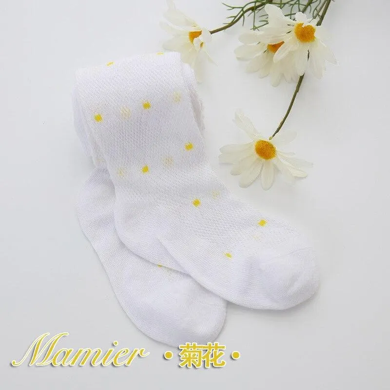 YWHUANSEN 0-6 Yrs Spring Summer Autumn Cute Baby Girls Mesh Cable Knit Tights Cotton Breathable Pantyhose For Toddler Girls Sale