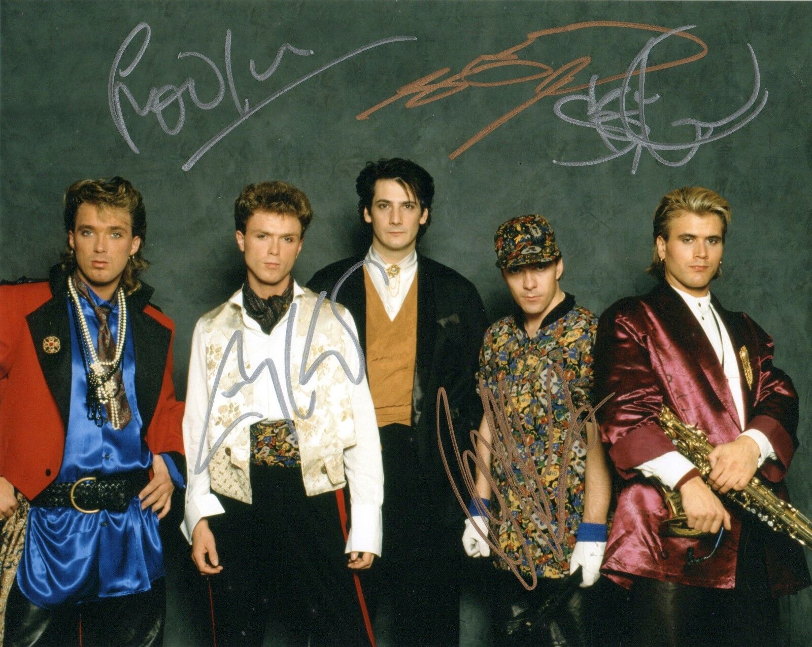 Spandau Ballet band REAL hand SIGNED 8x10 Photo Poster painting #1 COA Autographed by 5 members