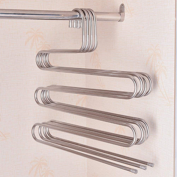 DOIOWN S-Type Stainless Steel Clothes Pants Hangers