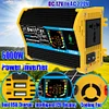6000W Power Converter LCD Display Dual USB Digital Inverter (Black 12V to 220V)