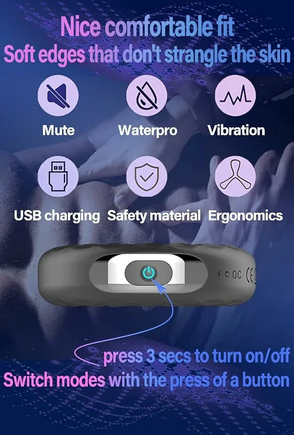 Cock Ring Vibrating Penis Rings Adult Male Sex Toy with 10 Vibration Modes Male Delayed Orgasm Toys for Men G spot Vibrator Dildo Sex Toys & Games for Couples