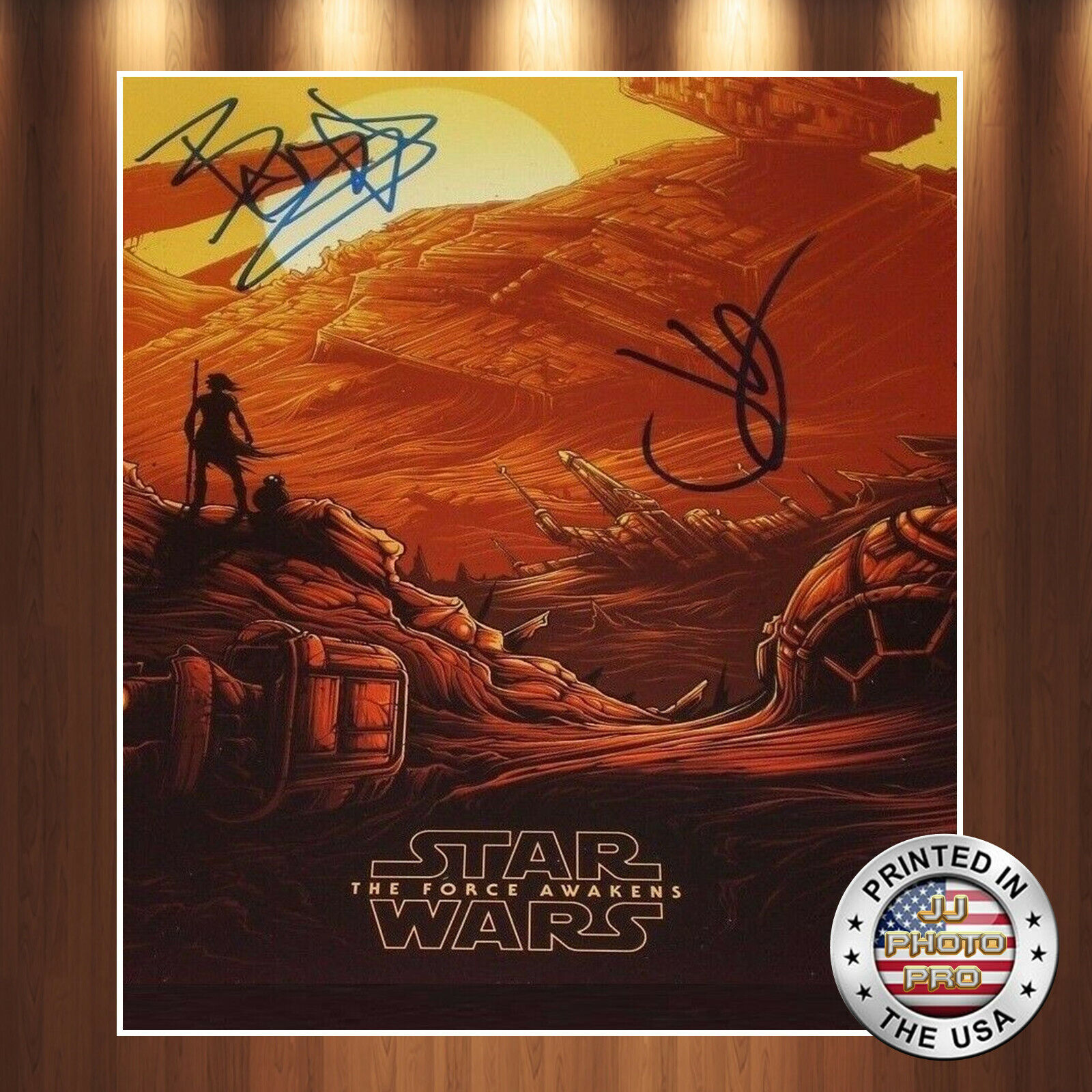 JJ Abrams & Schwartz Autographed Signed 8x10 Photo Poster painting (Star Wars) REPRINT