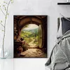 Door The Lord of The Rings Full 14CT DIY Counted Cross Stitch Kits 40x50cm for Adults Home Decor