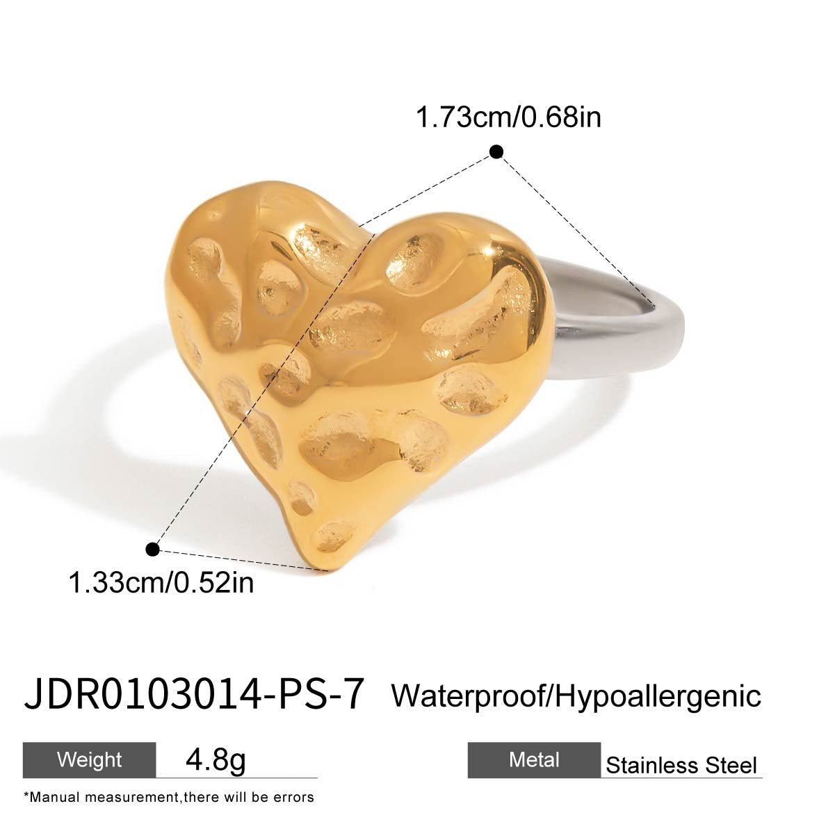 DayJewel Love Zircon Ring Women'S Ring Stainless Steel Titanium Steel Jewelry