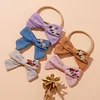 Cute Embroidery Flower Bowknot Hair Head Bands for Babies