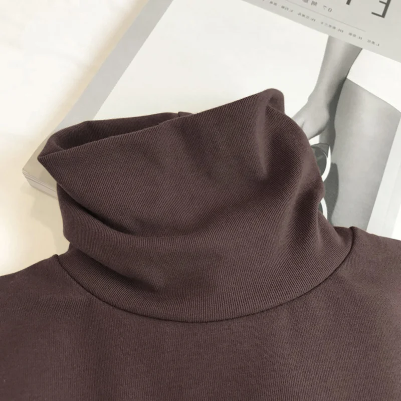 Uveng Uveng Collar Double-Sided German Velvet Bottom Shirt Women 2024 Autumn / Winter Fashion Foreign Style Slim Show Thin Students Long-Sleeved T-Shirt Women Tide