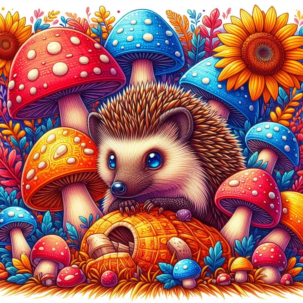 Diamond Painting - Full Round Drill - Hedgehog(Canvas|40*40cm)