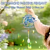 2pcs DIY Diamond Painting Flower Wind Chimes Crystal Window Suncatcher Craft Set Birthday Gifts Home Garden Decor