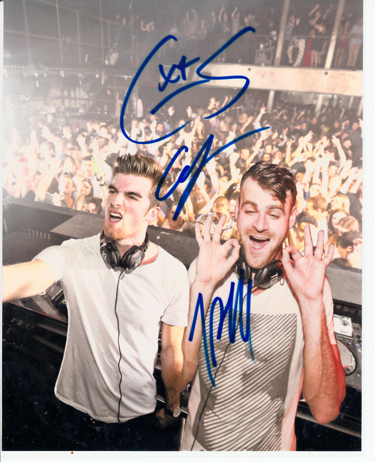 The Chainsmokers Drew Taggart & Alex Pall autograph Signed 8x10