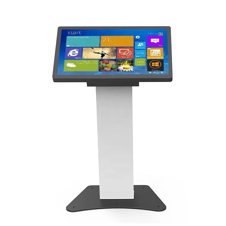 32 inch floor stand guide checking lcd information interactive advertising digital multimedia RFID information kiosk