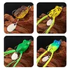 5Pcs Frog Soft Fishing Baits with Double Hooks for Saltwater Freshwater (3cm)