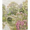 Flower Bridge-14CT Stamped Cross Stitch 42*48cm/16.54*18.9in tapestrymarket